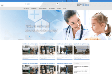 Mẫu website bệnh viện Mắt